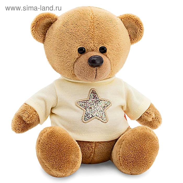 Мягкая игрушка «Медведь Топтыжкин», звезда, цвет коричневый, 17 см мягкая игрушка львенок коричневый 17 см