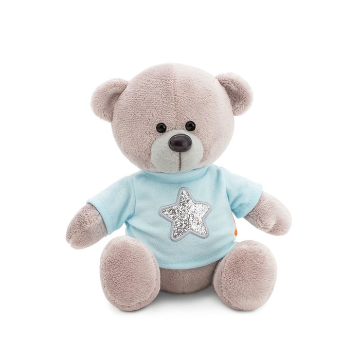 Мягкая игрушка «Медведь Топтыжкин», звезда, цвет серый, 17 см мягкие игрушки orange медведь топтыжкин с бантиком 17 см
