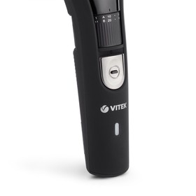 Машинка для стрижки Vitek VT-2584 BK, 2.4 Вт, 2 насадки, от сети/аккумулятор, 45 мин, чёрная