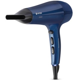 

Фен Vitek VT-8218 B, 2200 Вт, 3 режимов, 2 скорости, ионизация, синий