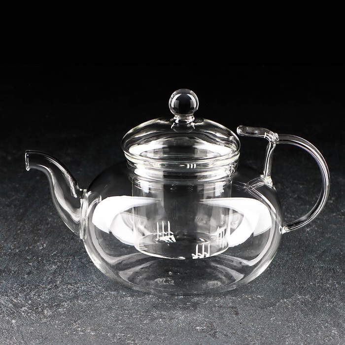 Чайник заварочный со стеклянным ситом «Горгона», 800 мл чайник заварочный agness со стеклянным фильтром 700 мл