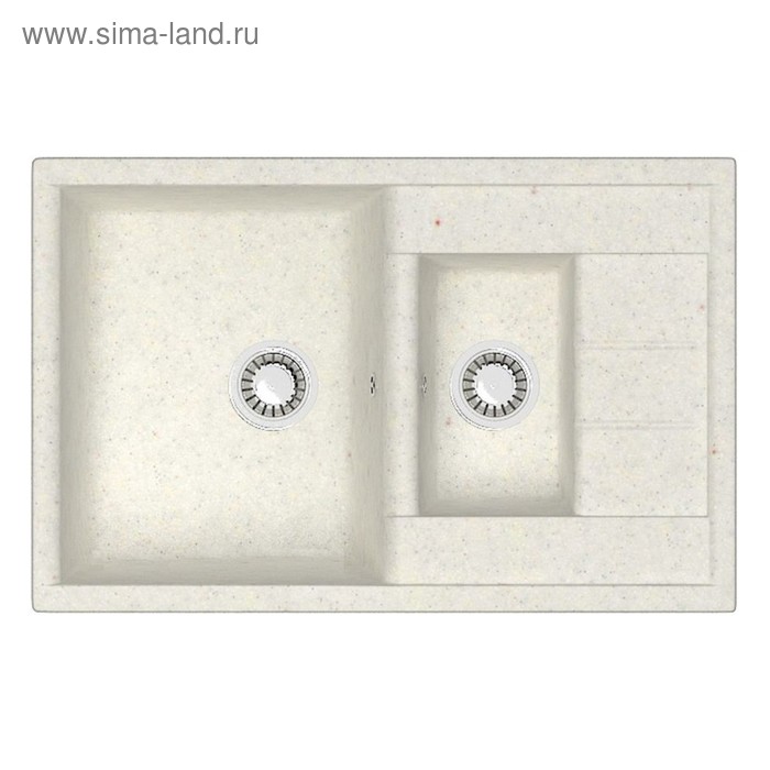 

Мойка кухонная из камня ZETT lab. 210/Q7, 775x500x218 мм, матовая, врезная, цвет хлопок
