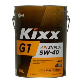 

Масло моторное Kixx G1 5W-40, SN Plus, 20 л
