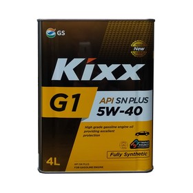 

Масло моторное Kixx G1 5W-40, SN Plus, 4 л, металл