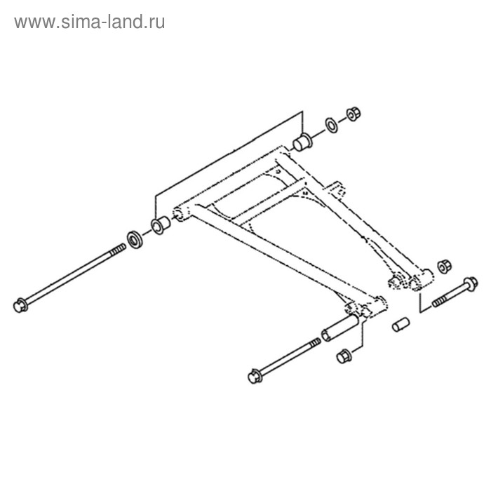 

Втулки А-образного рычага, Yamaha, OEM 90105-10392-00, 90105-10N55-00, 90105-12N54-00