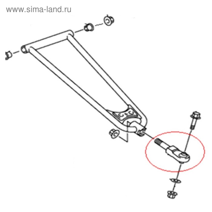 фото Шаровая опора рычага, yamaha, oem 8gk-23549-00-00 sledex