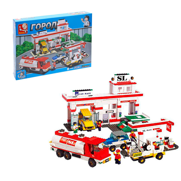 Конструктор «Автозаправочная станция», 727 деталей