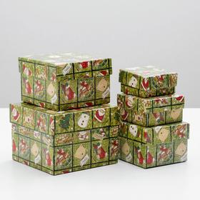 Набор коробок 5 в 1 'Рождественский переполох', 12 х 12 х 9 - 6 х 6 х 3 см Ош