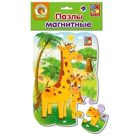 

Магнитный пазл «Жирафик», 12 элементов