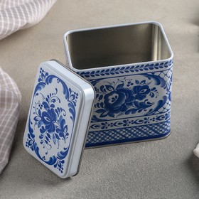 

Банка для сыпучих «Русский узор», 600 мл, прямоугольная