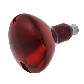 Лампа инфракрасная, 250 Вт, Е 27, 220В, длина волны 2500 нм, красная колба Ош