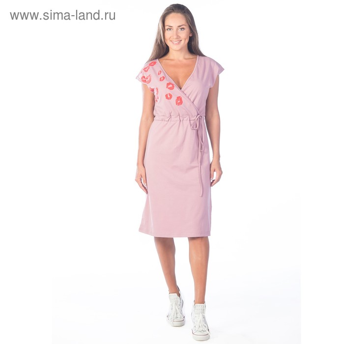 фото Платье женское «‎губки-поцелуйчики»‎, размер 54, цвет тёмно-розовый klery