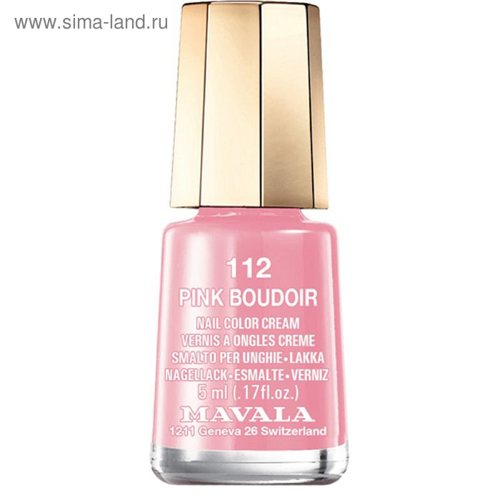 Лак для ногтей Mavala, тон 112 Pink Boudoir