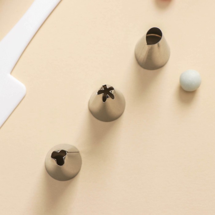 Шприц кондитерский 250 мл, 4 насадки: внешний d=3,5 мм; внутренний d=18 мм