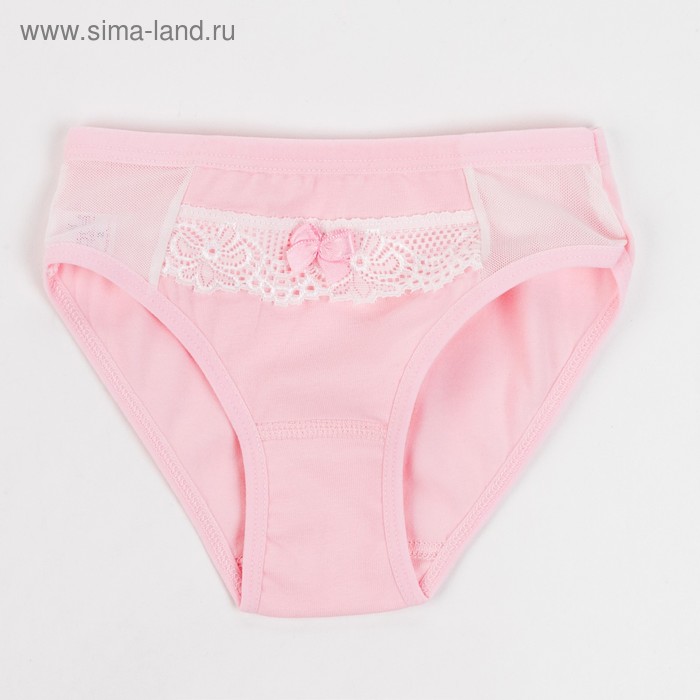 фото Трусы для девочки, цвет розовый, рост 128 см doness