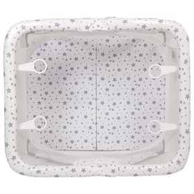 

Манеж Polini kids Comfort, «Звезды», белый-серый