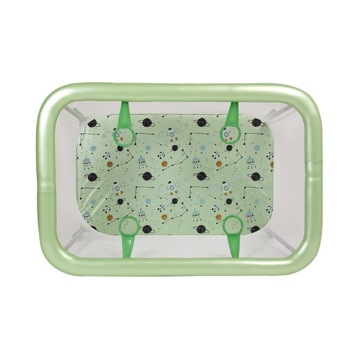 Манеж «Космическое путешествие», зеленый 4738352