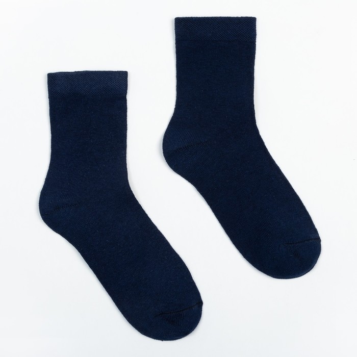 Носки детские, цвет синий, размер 22