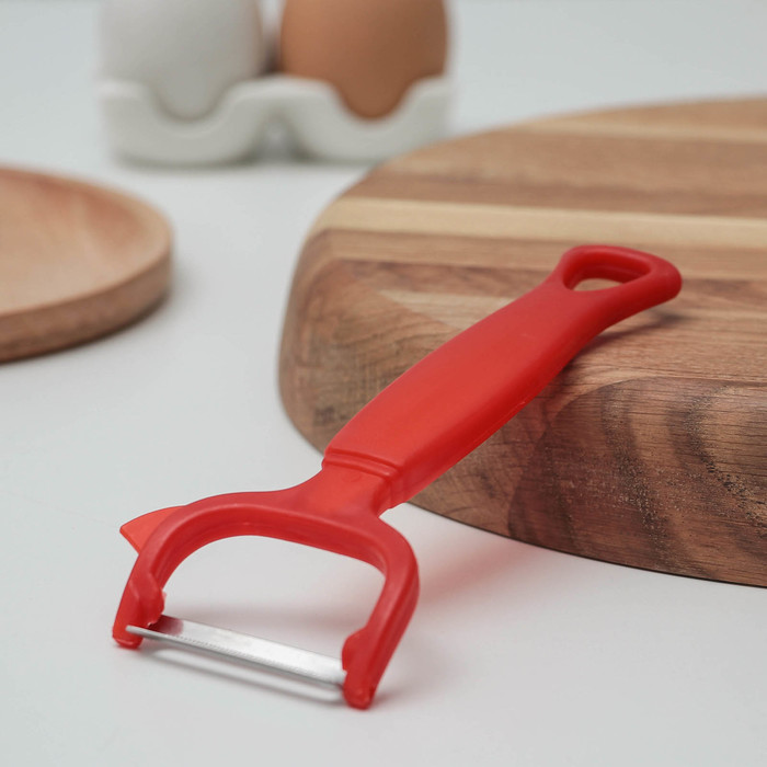 Овощечистка "Гладкая" 16 см, цвета МИКС