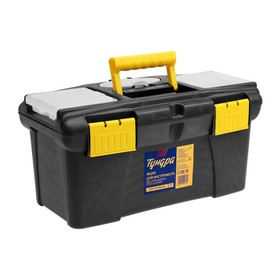 Ящик для инструмента ТУНДРА, 13', 320 х 175 х 160 мм, пластиковый, два органайзера Ош
