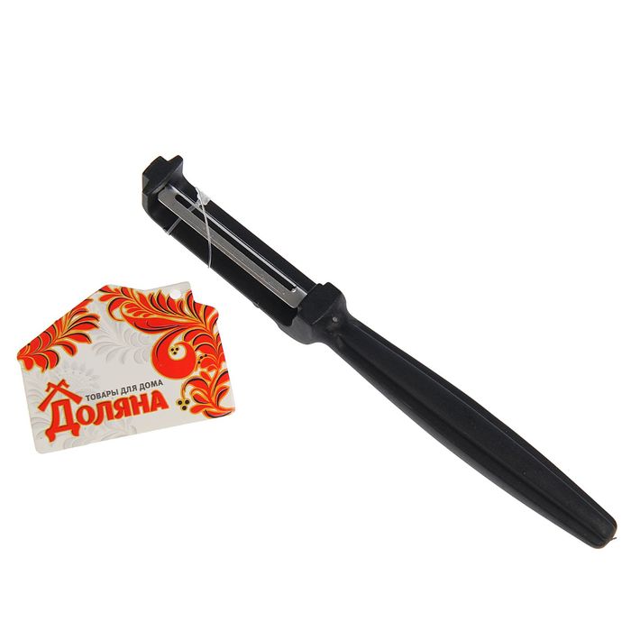 Овощечистка 17 см "Утончённость", цвет черный