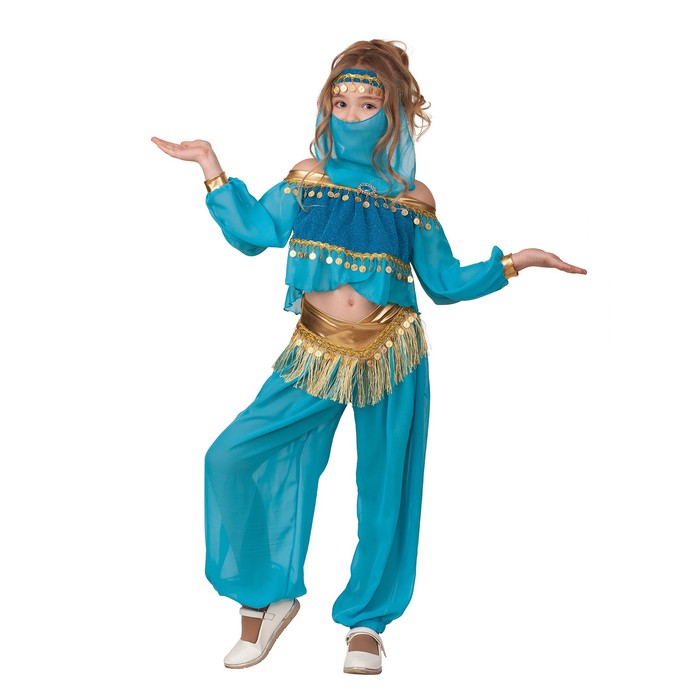 фото Карнавальный костюм "принцесса востока", текстиль, блуза, брюки, р.28, рост 110 см батик