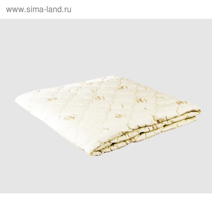 Одеяло лёгкое, размер 200 × 220 см, овечья шерсть
