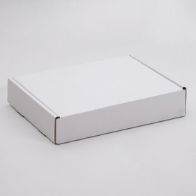 Упаковка для пирога, белая, 33,5 х 24 х 6 см