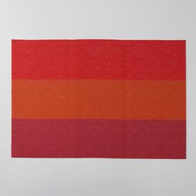 Салфетка кухонная «Три полосы», 45×30 см , цвет терракотовый от Сима-ленд