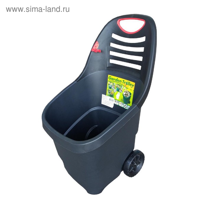 Тачка садовая, чёрная, 65 л