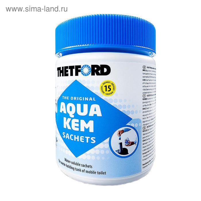 фото Порошок для биотуалета aqua kem blue sachets (15 пакетиков/30гр) thetford