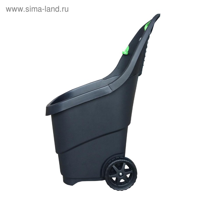 

Тележка садовая, двухколёсная: груз/п 65 кг, объём 65 л, чёрно-зелёная