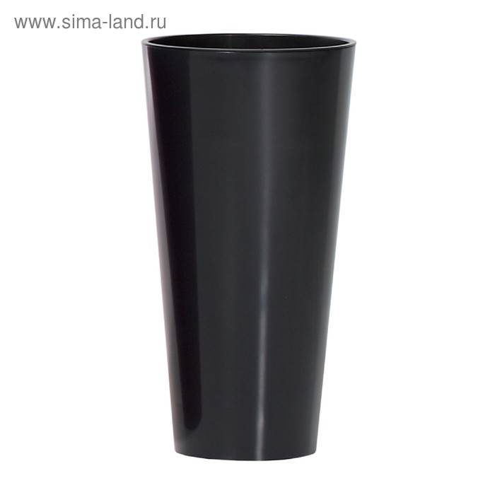 

Кашпо TUBUS SLIM SHINE, 2 предмета: внутренняя и наружная ёмкости, 15 и 27 л, цвет антрацит