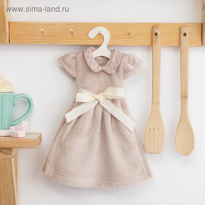 

Кухонное полотенце Этель "Платье" 25*30см, цв. бежевый,100% п/э