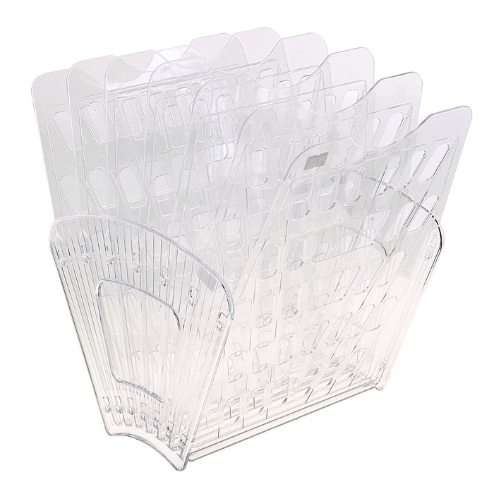 Лоток-веер 7 секций, 6 отделений, прозрачный