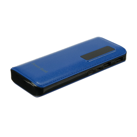 

Внешний аккумулятор LuazON PB-23, 7500 мАч, 2хUSB, 2 А, дисплей, фонарик, синий