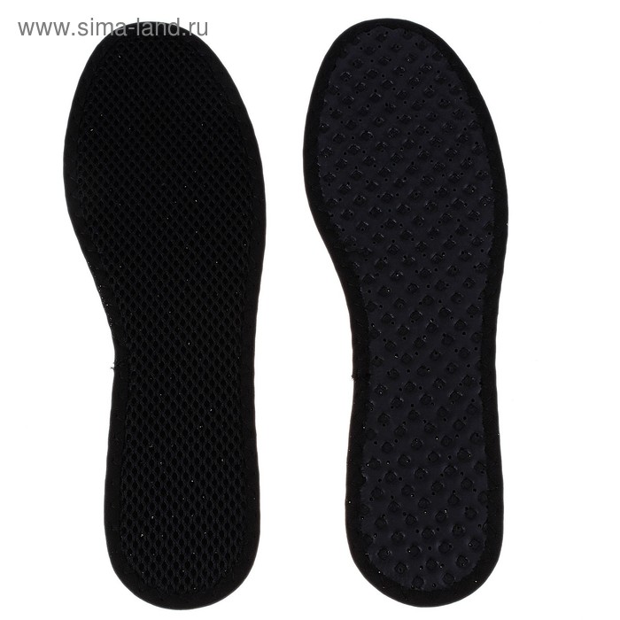 Стельки для обуви Corbby Carbon, с активированным углём, антибактериальные, размер 35-36 стельки corbby odor stop black латексн пена нетканый матер безразм с актив углём от запаха