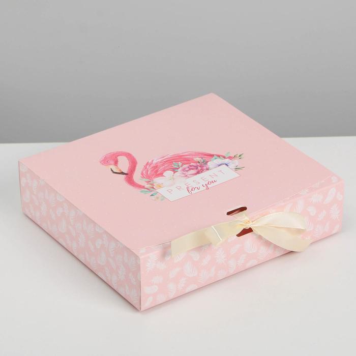 

Коробка подарочная, упаковка, «Present for you», 20 х 18 х 5 см