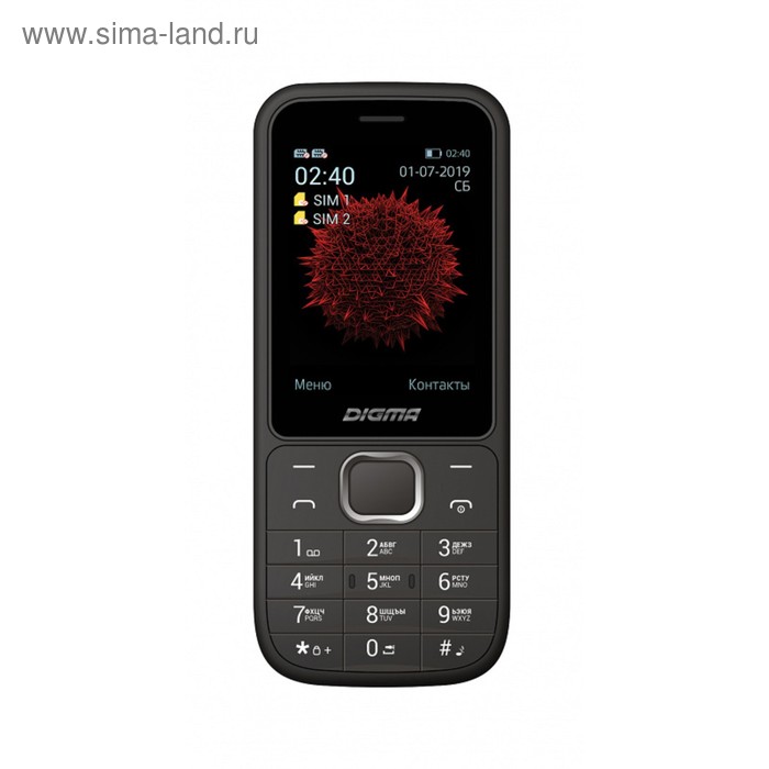 Мобильный телефон Digma C240 Linx, 32Мб, 2Sim, 2.4