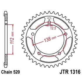 

Звезда ведомая JT sprockets 1316.43
