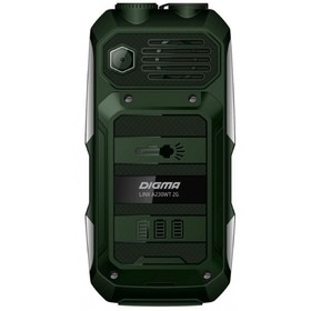 

Мобильный телефон Digma A230WT 2G Linx, 32Мб, 2Sim, 2.31", microSD, темно-зеленый