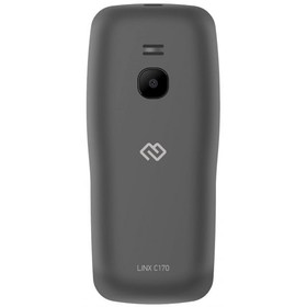 

Мобильный телефон Digma C170 Linx, 32Мб, 2Sim, 1.77", 0.08Mpix, microSD, графитовый