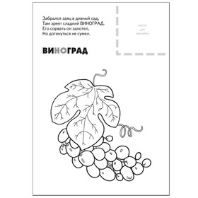

Раскраска с наклейками «Ягоды». Мороз В.