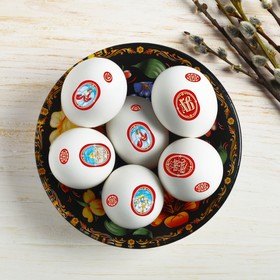 

Пасхальные наклейки для яиц «Ангел и храм», 7.3 х 13 см