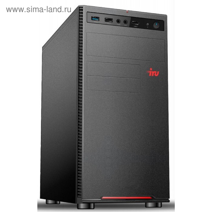 фото Компьютер iru office 312 mt pg g5400 (3.7), 4гб, ssd240гбg 610, 400w, черный