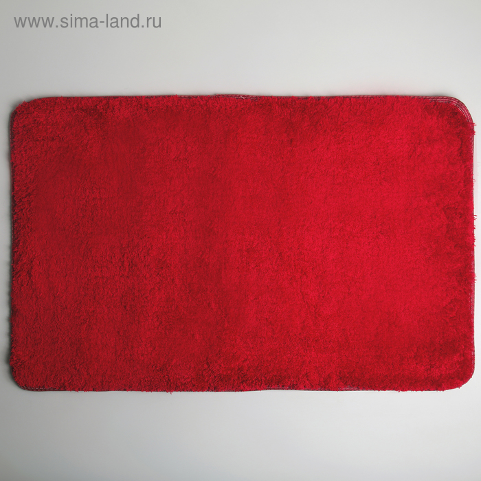 Коврик Доляна «Нина», 50×80 см, цвет бордовый