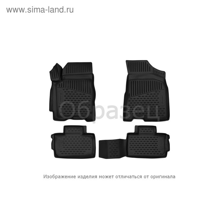 фото Коврики 3d в салон chery a19, 2014->, 4 шт. (полиуретан) element