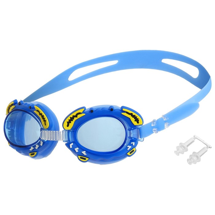 Очки для плавания детские ONLITOP, беруши, цвета МИКС onlitop очки для плавания взрослые цвета микс