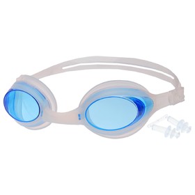 Очки для плавания взрослые + беруши, цвета микс Ош