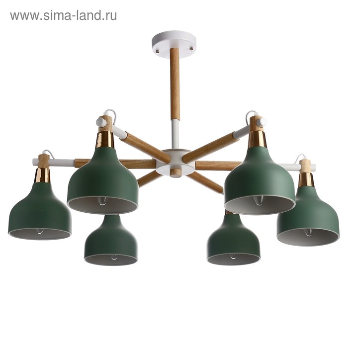 

Люстра "Канди" 6x40Вт E27 зеленый 75х75х64 см BayerLux